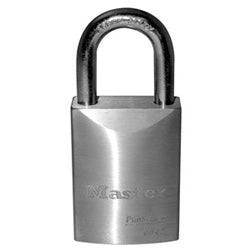 Master Lock 6842D045KZ | Padlock, Proseries, Keyed Different, Rekeyable Key-In-Knob, Zero Bitted, 1-3/4" Width, 1-3/16" Shackle Clearance, Solid Brass with D04 Schlage C 5-Pin Cylinder