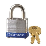 Master Lock 7 | Laminated Steel Padlock, 1-1/8" Body, Standard Shackle