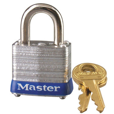 Master Lock 7 | Laminated Steel Padlock, 1-1/8" Body, Standard Shackle