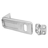 Master Lock 703D | Lock Hasp, 3-1/2" Length, Hardened Steel, Zinc Plated with Locking Eye