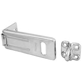 Master Lock 703D | Lock Hasp, 3-1/2" Length, Hardened Steel, Zinc Plated with Locking Eye