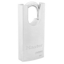 Master Lock 7047WO | Padlock, Proseries, Keyed Different, Rekeyable, Shrouded, Key-in-Knob, 1-3/4" Width, 1-3/16" Shackle Clearance, Solid Steel without Cylinder