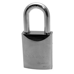 Master Lock 7051WO | Padlock, Proseries, Keyed Different, Rekeyable, Interchangeable Core, 2" Width, 1-1/2" Shackle Clearance, Solid Steel without Cylinder
