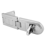 Master Lock 720DPF | Lock Hasp, Single Hinge, 6-1/4" Length, Hardened Steel, Zinc Plated