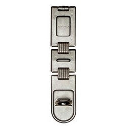 Master Lock 722DPF | Lock Hasp, Double Hinge, 7-3/4" Length, Hardened Steel, Zinc Plated