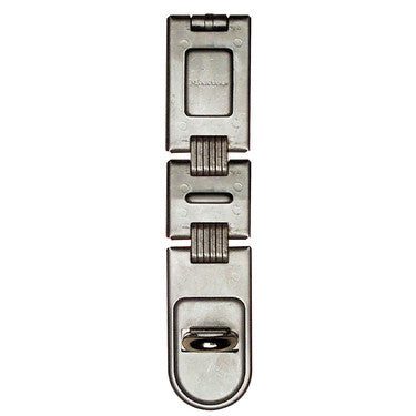 Master Lock 722DPF | Lock Hasp, Double Hinge, 7-3/4" Length, Hardened Steel, Zinc Plated