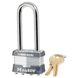 Master Lock 81LJ KA 15M37 MK | Laminated Steel Padlock, 1-3/4" Body, 2-1/2" Steel Shackle, Keyed Alike 15M37, Master Keyed