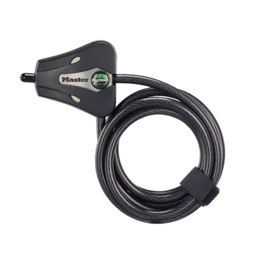 Master Lock 8418D | 6Ft (1.8M) Long X 5/16In (8Mm) Diameter Python Adjustable Locking Cable; Silver And...