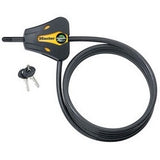 Master Lock 8419DPF | 6Ft (1.8M) Long X 5/16In (8Mm) Diameter Python Adjustable Locking Cable; Yellow And...