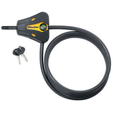 Master Lock 8419DPF | 6Ft (1.8M) Long X 5/16In (8Mm) Diameter Python Adjustable Locking Cable; Yellow And...