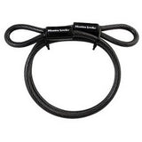 Master Lock 85DPF | Cable Lock, Looped End, 3/8" Diameter x 4’ Length, Braided Steel, Vinyl Coating, for Vehicle