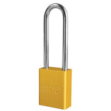 Master Lock A1107YLW | American Lock Aluminum Padlock, Yellow, 3" Shackle