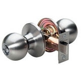 Master Lock BA0415BOX | Door Lock, Keyed Different, Ball Knob, 6-Way Adjustable Latch, Satin Nickel, for Passage, 8 each per Box