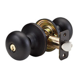 Master Lock BC0112PKA4 | Door Lock, Keyed Alike, Biscuit Knob, Adjustable Backset, Aged Bronze, KW1 Cylinder, for Entry, 8 each per Box