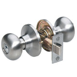 Master Lock BCO0315 | Door Lock, Keyed Different, Biscuit Knob, Satin Nickel, for Bedroom and Bathroom, 2 each per Box