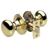 Master Lock BC0403BOX | Door Lock, Keyed Different, Biscuit Knob, Adjustable Backset, Polished Brass, for Hall and Closet, 8 each per Box