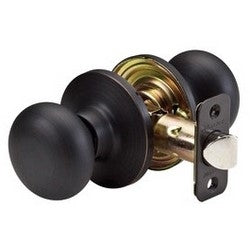 Master Lock BC0412PBOX | Door Lock, Keyed Different, Biscuit Knob, Adjustable Backset, Aged Bronze, for Hall and Closet, 8 each per Box