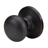 Master Lock BC0512PBOX | Door Lock Knob, Biscuit Style, Non-Functional Dummy, Keyed Different, Aged Bronze, for Passage, 8 each per Box