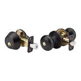 Master Lock BCC0612PKA4 | Biscuit Knob Lockset, Aged Bronze, Single Cylinder, Kwikset Keyway, Keyed Alike KA4