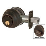 Master Lock DSH0612PKA4WK | Door Deadbolt, WK2 Single Cylinder, Keyed Alike, Adjustable Latch, Aged Bronze, 8 each per Box