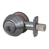 Master Lock DSH0715KA4S | Door Deadbolt, SC1 Double Cylinder, Keyed Alike, Adjustable Latch, Satin Nickel, 8 each per Box