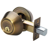Master Lock DSO0705 | Door Deadbolt, Double Cylinder, Residential, Antique Brass