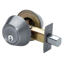 Master Lock DSO0715 | Door Deadbolt, Non-Nightwatch, Double Cylinder, Residential, Satin Nickel
