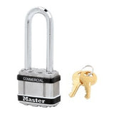 Master Lock M1LJSTS | Padlock, Magnum, Keyed Different, 4-Pin Cylinder, 1-3/4" Width, 2-1/2" Shackle Clearance, Laminated Steel, for Commercial