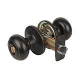 Master Lock RU0112PKA4S | Rusk Entry Knob Lockset, Aged Bronze, Schlage Keyway, Keyed Alike