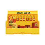 Master Lock S1850E410 | Electrical Lockout Station with 6 Zenex™ Padlocks and Lockout Devices