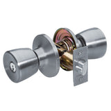 Master Lock TU0115KA4S | Door Lock, Keyed Alike, Tulip Knob, 6-Way Adjustable Latch, Satin Nickel, SC1 Cylinder, for Entry, 8 each per Box