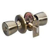Master Lock TU0305BOX | Door Lock, Keyed Different, Tulip Knob, 6-Way Adjustable Latch, Antique Brass, for Bed and Bathroom, 8 each per Box