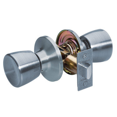 Master Lock TUO0415 | Door Lock, Keyed Different, Tulip Knob, 6-Way Adjustable Latch, Satin Nickel, for Passage, 2 each per Box
