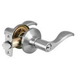 Master Lock WL0115KA4W | Door Lock, Keyed Alike, Wave Lever, Satin Nickel, Weiser WR5 Cylinder, for Entry, 8 each per Box