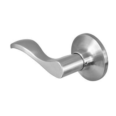 Master Lock WLLH0515BOX | Door Lock, Keyed Different, Wave Lever, Satin Nickel, for Passage, 8 each per Box
