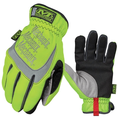 Mechanix Wear SFF-91-010 | Fast-Fit Mechanics Gloves, High-Visibility Yellow, Large