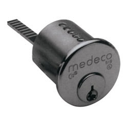 Medeco 100400H-26-10-S-Y02 | Mortise Cylinder, 100400H Series, Bright Chrome (26), 10 Function, Single Keyed, Y02 Key