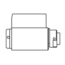 Medeco 200503-T-26-FM-N | SFIC Housing, 200503 Series, T Profile, Bright Chrome (26), FM Function, No Control Key