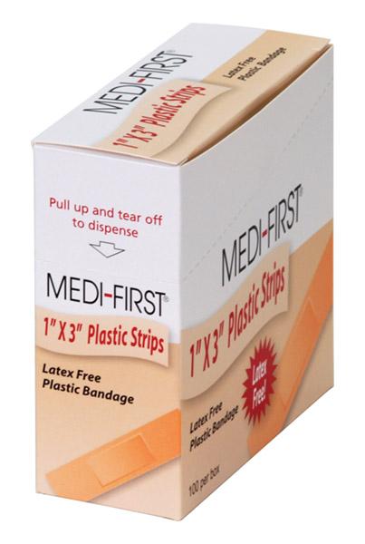 Medique Products 60033 | Plastic Strip, 1" × 3" – Pack of 100 (MEDQ 60033)