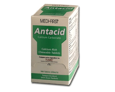 Medique Products 80213 | Medi-First Antacid, Industrial Pack, 500 Tablets