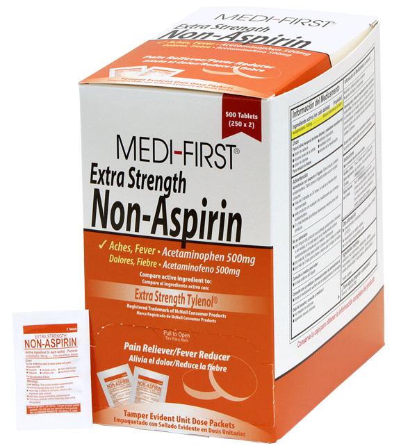 Medique Products 80413 | Non-Aspirin Extra-Strength, Industrial Pack, 500 Tablets