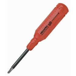 Megapro Marketing Usa 151TP2 | Screwdriver 15-In-1, Standard Bit Load, Tamperproof, 2-Tri Wing, 1/4" Hex Shaft, Red, with Torq-Set/Torx Plus Tamper-Resistant