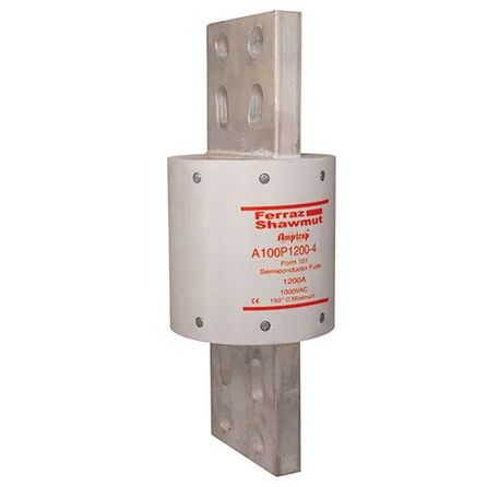 Mersen A100P1200-4 | High Speed Fuse Amp-Trap A100P 1000VAC 750VDC 1200A Bolted Blade