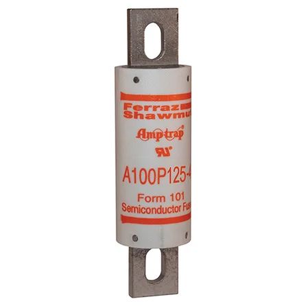 Mersen A100P125-4 | High Speed Fuse Amp-Trap A100P 1000VAC 750VDC 125A Bolted Blade