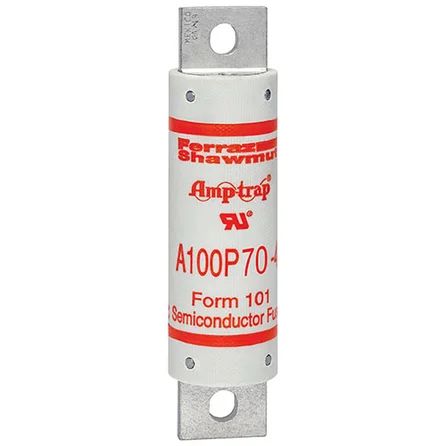 Mersen A100P70-4 | High Speed Fuse Amp-Trap A100P 1000VAC 750VDC 70A Bolted Blade