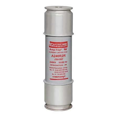 Mersen A240R2R | Back-Up R-Rated Medium Voltage Fuse 2400VAC 2R Mounting: Ferrule Visual Indicator Amp-Trap