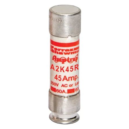 Mersen A2K45R | Fuse A2K-R - Class RK1 - Fast-Acting 250VAC 250VDC 45A Ferrule Amp-Trap