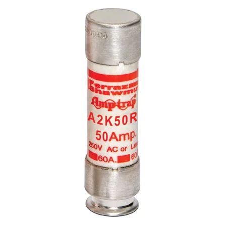 Mersen A2K50R | Fuse A2K-R - Class RK1 - Fast-Acting 250VAC 250VDC 50A Ferrule Amp-Trap