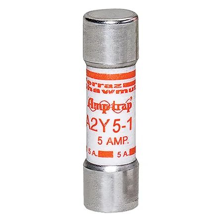 Mersen A2Y5-1 | Fuse A2Y 250VAC 500VDC 5A Type 1 Ferrule Amp-Trap