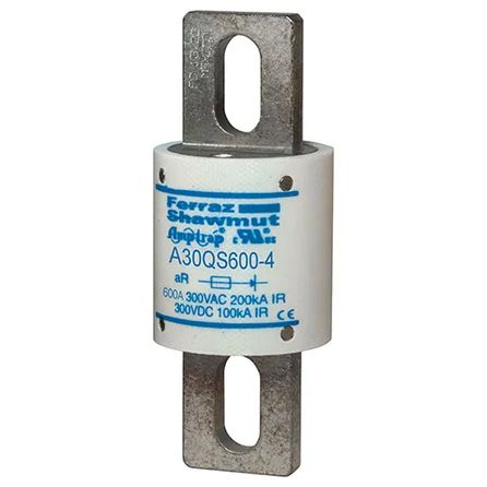 Mersen A30QS600-4 | High Speed Fuse Amp-Trap A30QS 300VAC 300VDC 600A Blade